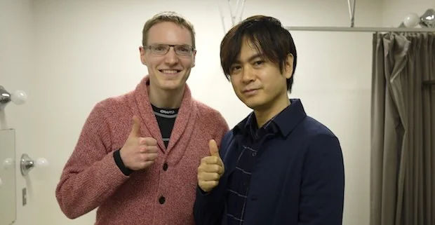 Me meeting Yuzo Koshiro after the concert
